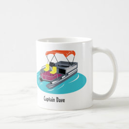 Pontoon Boat Personalisiert Coffee Tasse