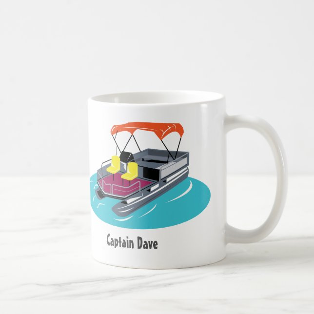 Pontoon Boat Personalisiert Coffee Tasse (Rechts)