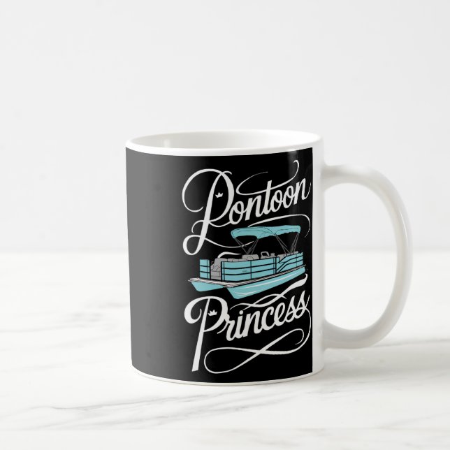 Pontoon Boat Women Boating Princess Party  Kaffeetasse (Rechts)