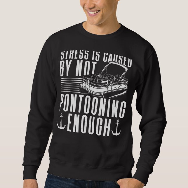 Pontoon-Boot Kapitän Boot 1 Sweatshirt (Vorderseite)