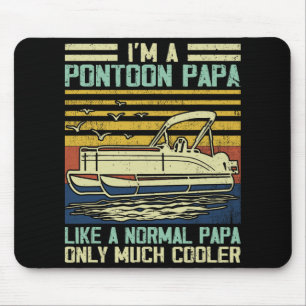 Pontoon-Boot-Kapitän Dad Papa Gag Pontoonfahren Bo Mousepad