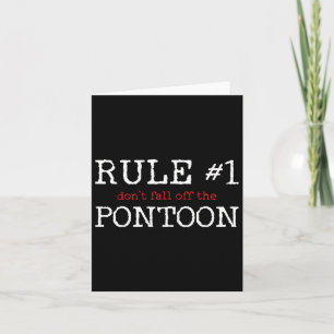 Pontoon Captain Boating Gift Karte