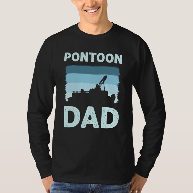 Pontoon Dad Pontoon Boat Captain T-Shirt (Vorderseite)