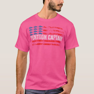 Pontoon-Kapitän am 4. Juli Pontoonboot T-Shirt