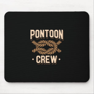 Pontoon Kapitän Bootsliebhaber Zitat Fluss Bootfah Mousepad