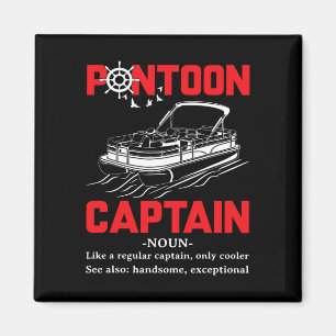 Pontoon Kapitän Definition Lustig Pontoon Boot Boo Magnet