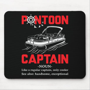 Pontoon Kapitän Definition Lustig Pontoon Boot Boo Mousepad