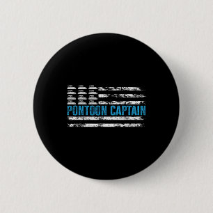 Pontoon Kapitän Lustige Bootsfahrt 4. Juli Pontoon Button