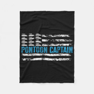 Pontoon Kapitän Lustiges Bootfahren 4. Juli Pontoo Fleecedecke