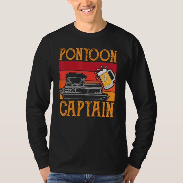 Pontoon-Kapitän T-Shirt (Vorderseite)