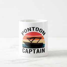 Pontoon Kapitän Vintage lustige Liebhaber  Kaffeetasse
