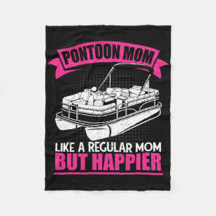 Pontoon Mama wie eine regelmäßige Mutter Frauen Po Fleecedecke