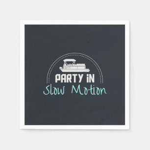Pontoon-Party in Zeitlupe Serviette