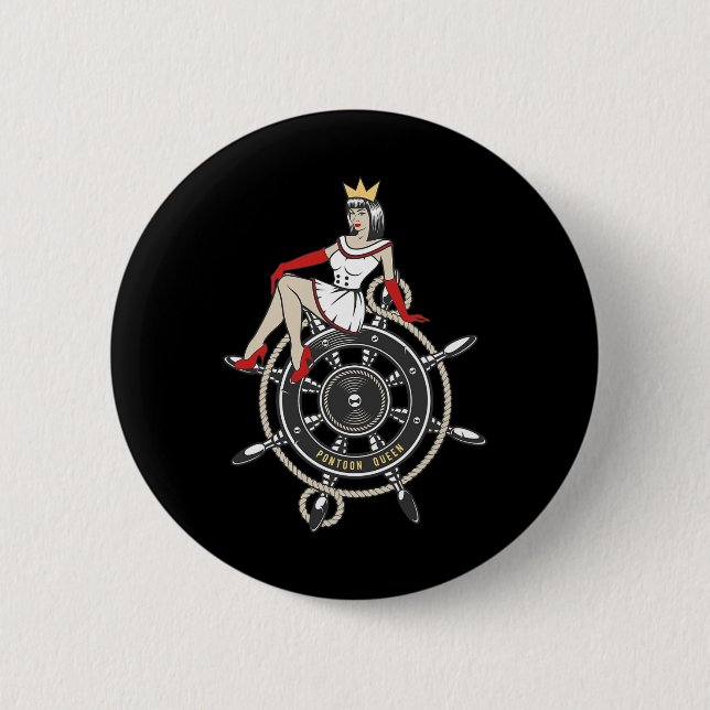 Pontoon Queen Button (Vorderseite)