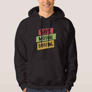 Pontoon Rettete Motorbootführer Männer Frauen Hoodie