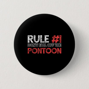 Pontoonboot-Kapitän Boating Vintage Button