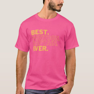 Pontoonboot Kapitän Kunst Für Männer Frauen Lake P T-Shirt
