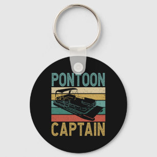 Pontoonboot Kapitän Lustiger Pontoonboot Booten Ca Schlüsselanhänger
