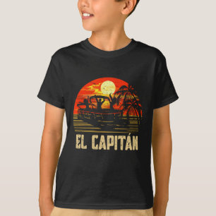 Pontoonboot-Kapitän See Bootfahren El Capitan T-Shirt