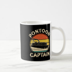 Pontoonboot-Kapitän Vintage-Segeln Retro Kaffeetasse