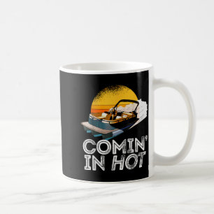 Pontoonboot kommt heiß Funny Boating See für Kaffeetasse
