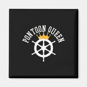 Pontoonboot-Schiffskapitän Geschenk Magnet