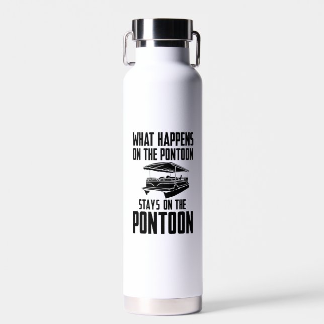 Pontoonboot Trinkflasche (Vorne)