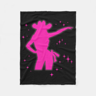 Pony and Heelses Lover Pink Girls Clubs Disco Birt Fleecedecke