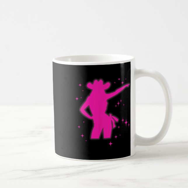 Pony and Heelses Lover Pink Girls Clubs Disco Birt Kaffeetasse (Rechts)