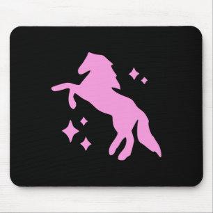 Pony and Heelses Lover Pink Girls Clubs Disco Birt Mousepad