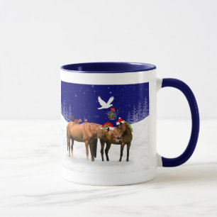 Pony Christmas Party Tasse