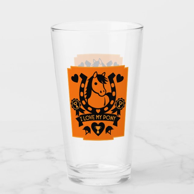 Pony Club Rider Glas (Vorderseite)