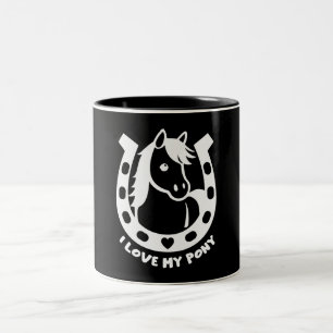 Pony Club Rider Zweifarbige Tasse