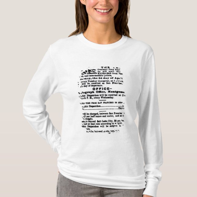 Pony Express, neun Tage T-Shirt (Vorderseite)