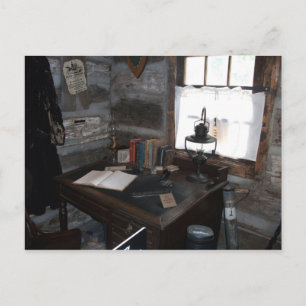 Pony Express Station Indoor Desk Area Postkarte