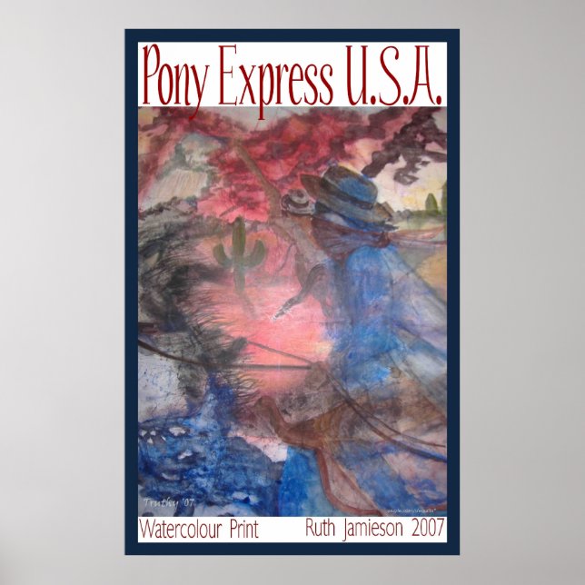 PONY EXPRESS U.S.A. POSTER (Vorne)