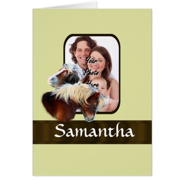 Pony-Fotovorlage (Vorne)