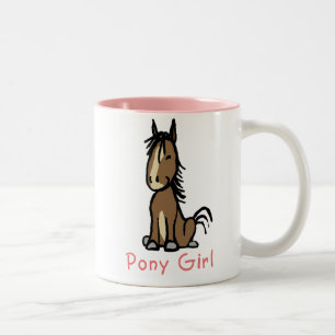 Pony Girl Zweifarbige Tasse