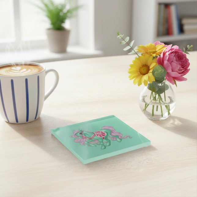 Pony Glass Untersetzer (Von Creator hochgeladen)