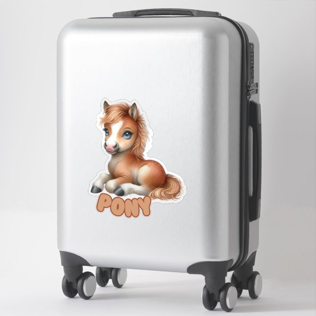 PONY - KINDERZIMMER STICKER (Koffer)