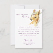 Pony Lavender Baby Shownachricht Vielen Dank
