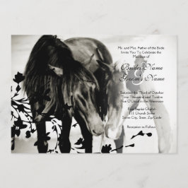 Pony Liebe Hochzeit Einladung