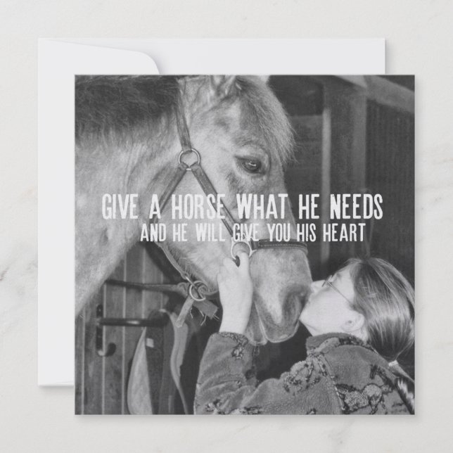 PONY LOVE 5,25 x 5,25 Karte (Vorderseite)