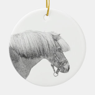 Pony-Ornament Keramik Ornament