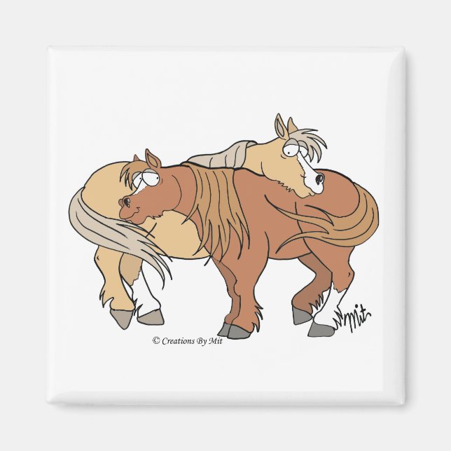 Pony Pals Magnet - White (Vorne)