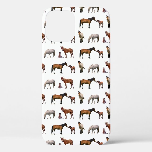 Pony Party iPhone 12 Fall (Farbe wählen) Case-Mate iPhone Hülle (Rückseite)