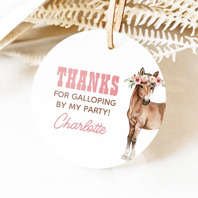 Pony Party Pony Pony Tags Geschenkanhänger (Von Creator hochgeladen)