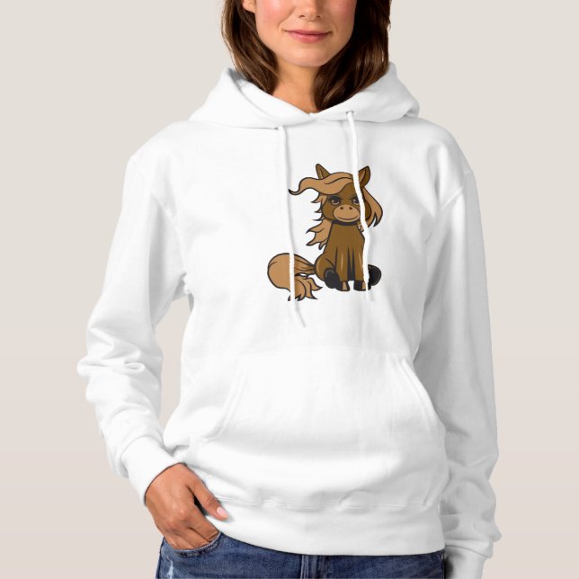 Pony Pferd Sitzspass Girl Sweet Jump Hoodie (Vorderseite)