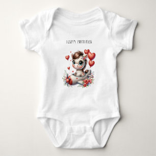 Pony Pilot Geburtstag Baby Strampler