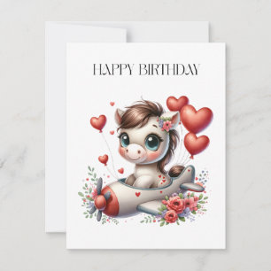 Pony Pilot Geburtstag Einladung